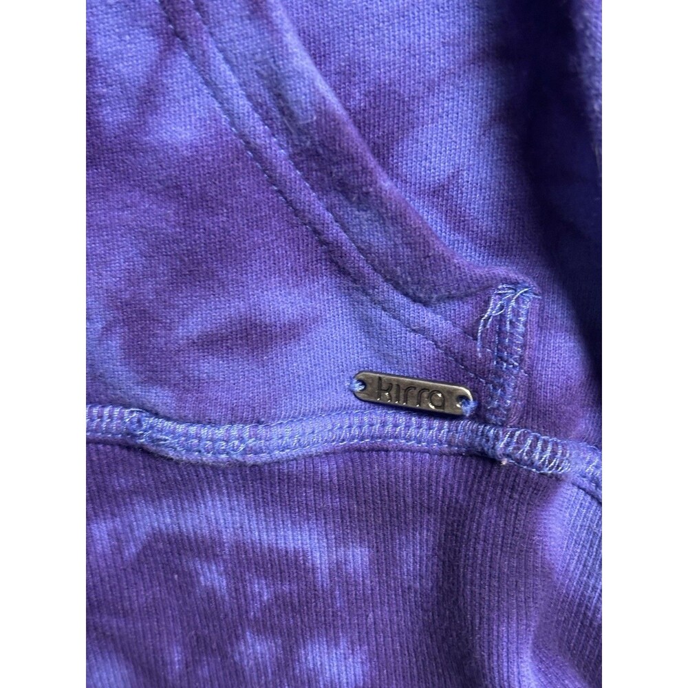 Kirra Purple Tie-Dye Full Zip Fleece Hoodie Women’s Regular Size M - Picture 2 of 8